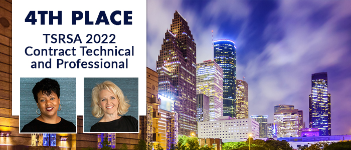 Dagen Personnel places 4th in Houston for TSRSA 2022 Contract Technical and Professional placements